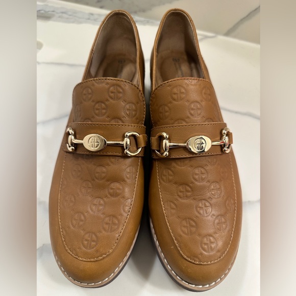 Giani Bernini Womens Fiffee Brown Leather Padded Insole Loafers Size 10 - Picture 7 of 7
